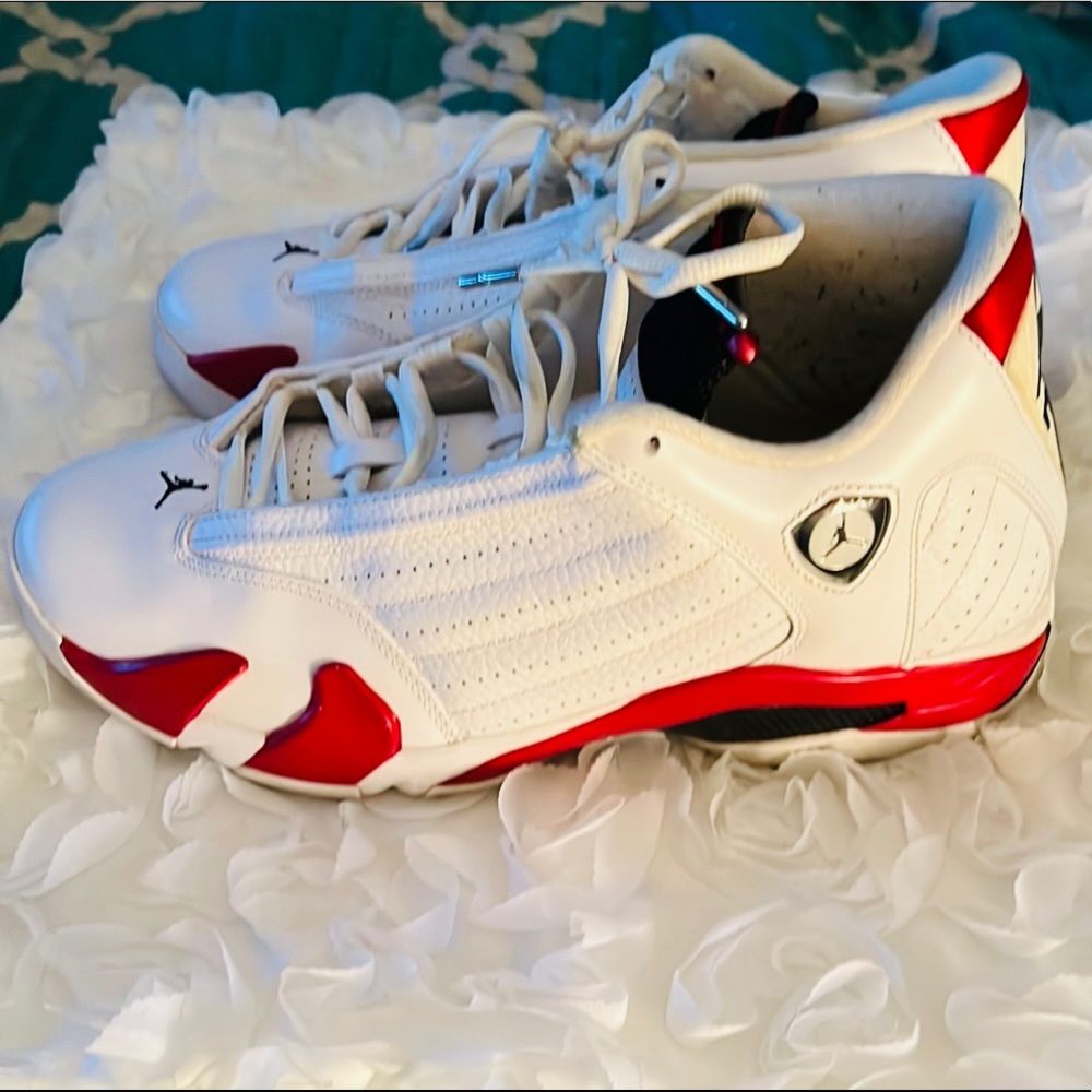 Air Jordan Retro 14 White and Red